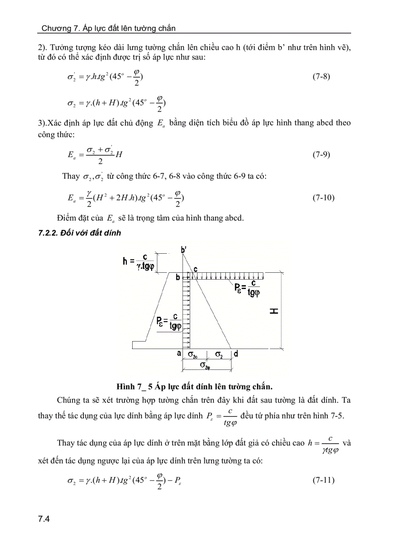 image for page Áp lực đất lên tường chắn