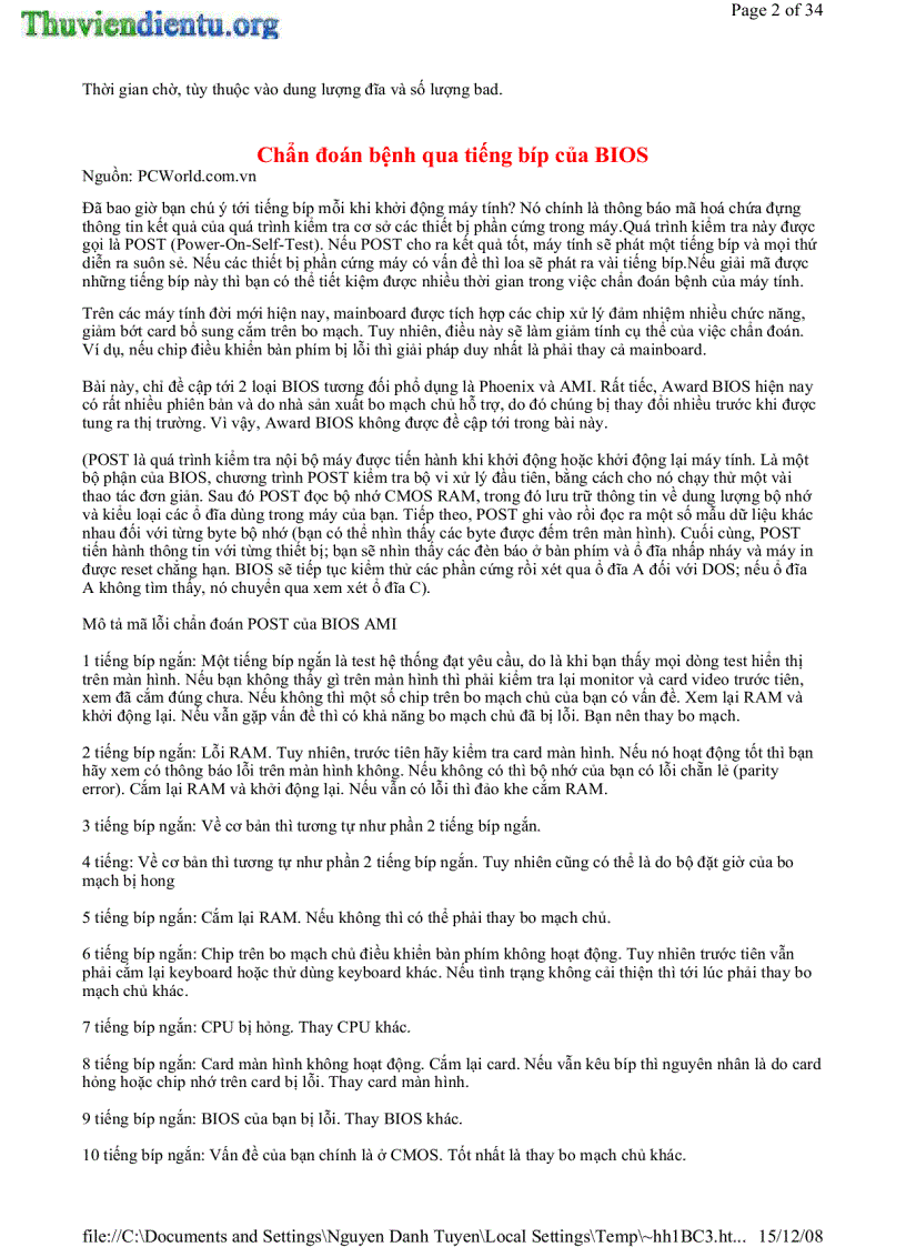 image for page Thủ thuật cắt BAD ổ cứng