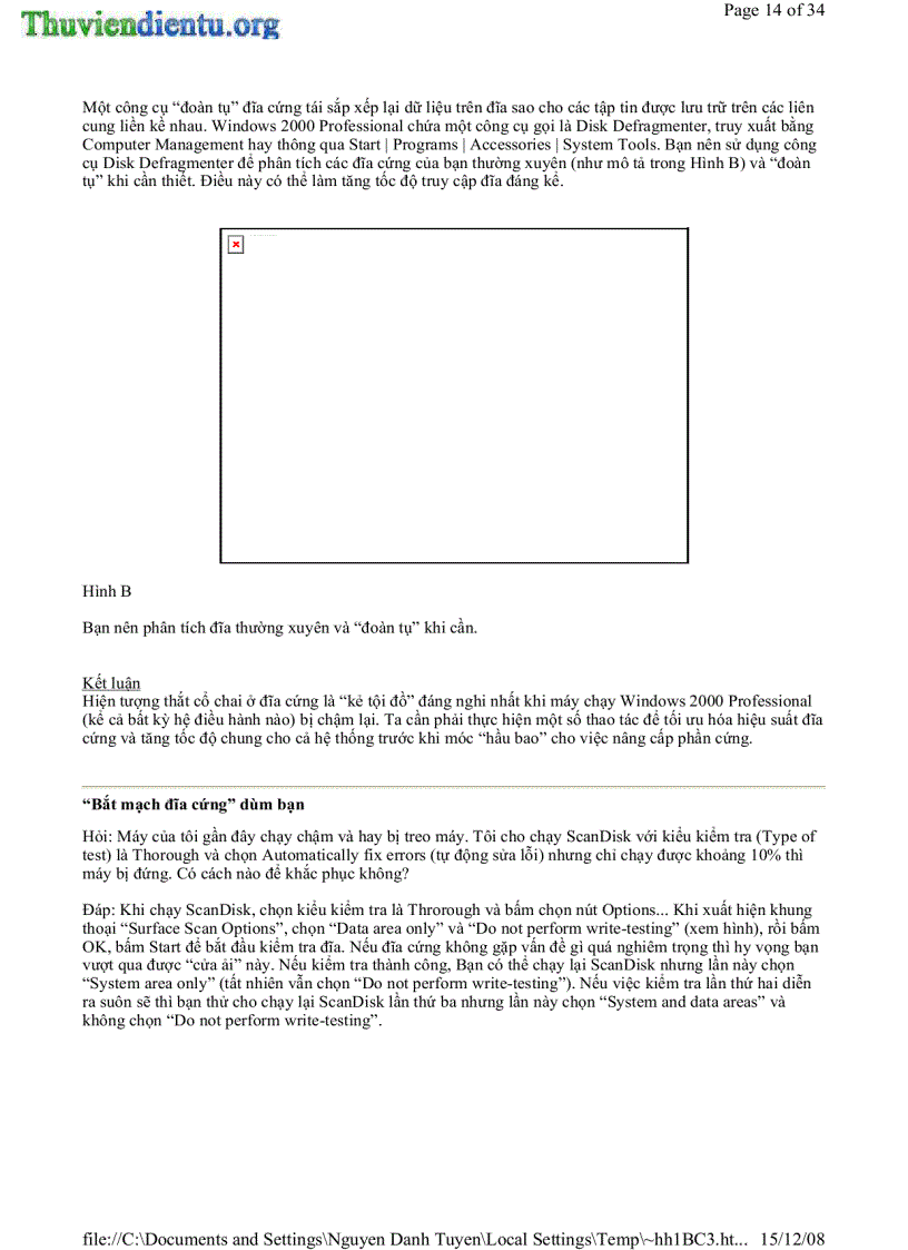 image for page Thủ thuật cắt BAD ổ cứng