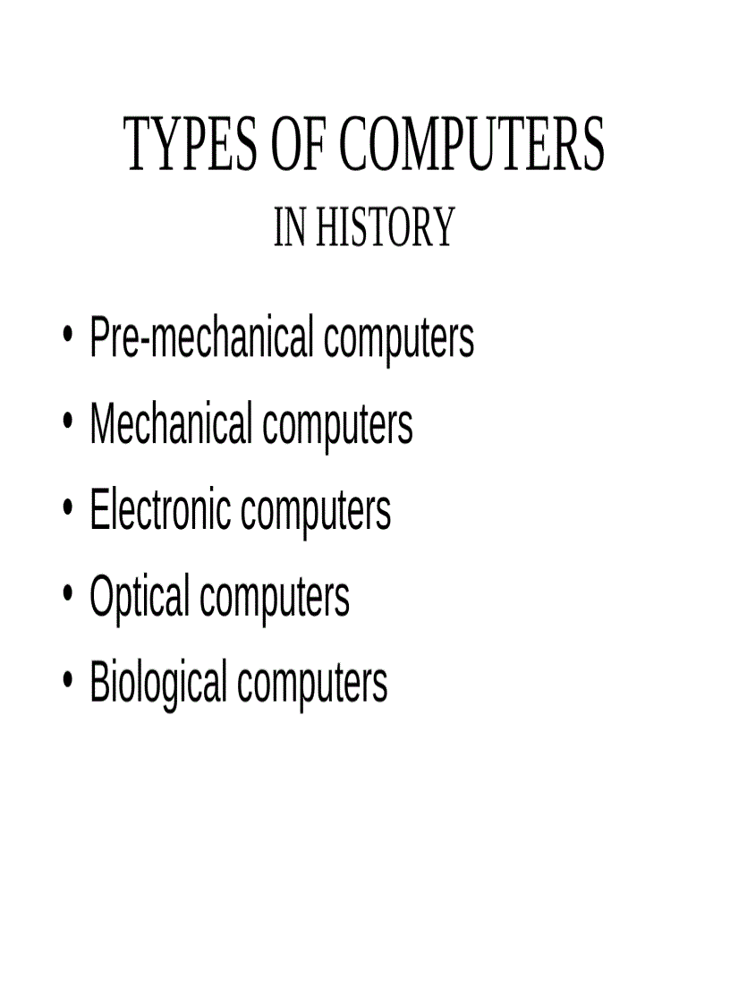 Computer types