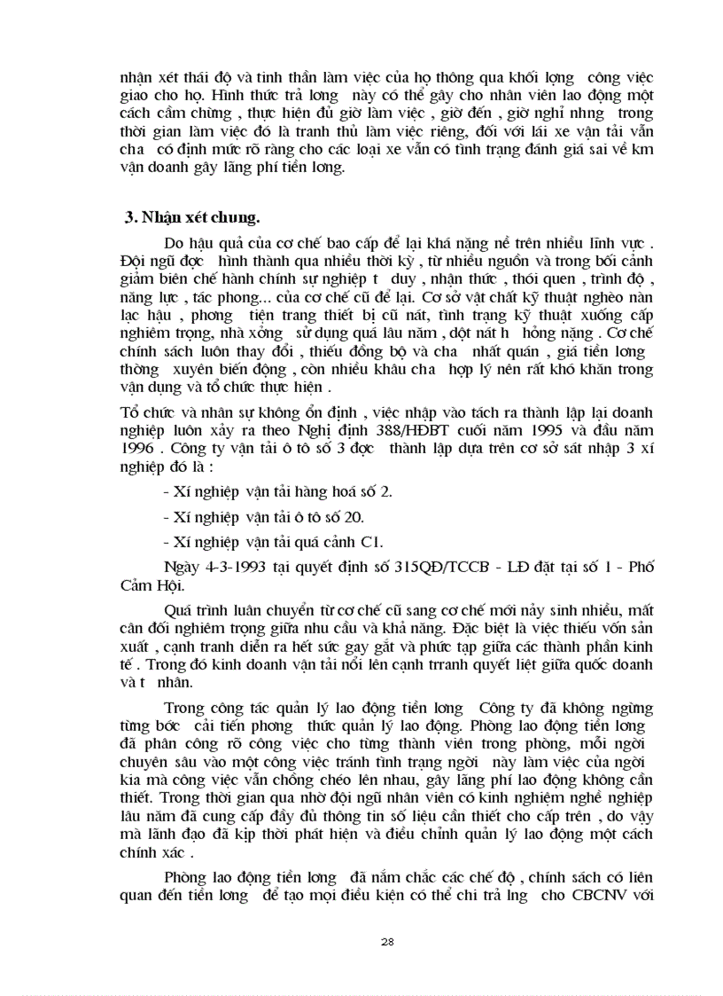 image for page Một số vấn đề về quản lý lao động tiền lương ở Công ty vận taỉ ô tô số 3
