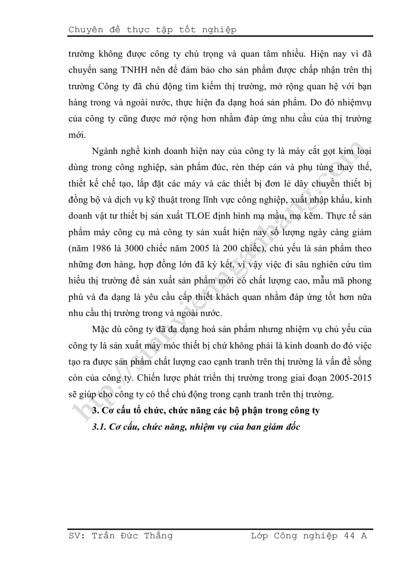 image for page Xây dựng chiến lược phát triển thị trường của Công ty TNHH Nhà nước một thành viên cơ khí Hà Nội trong giai đoạn 2005 2015