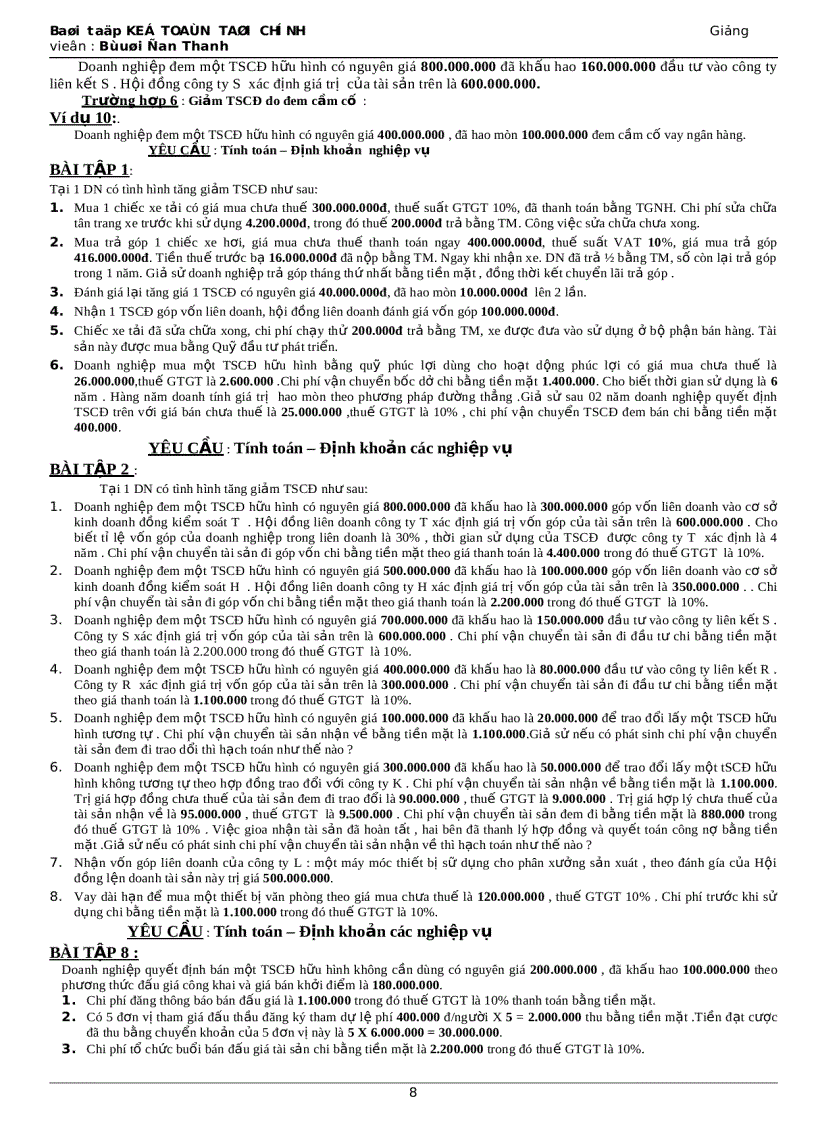 image for page Bài tập kế toán tài chính 2