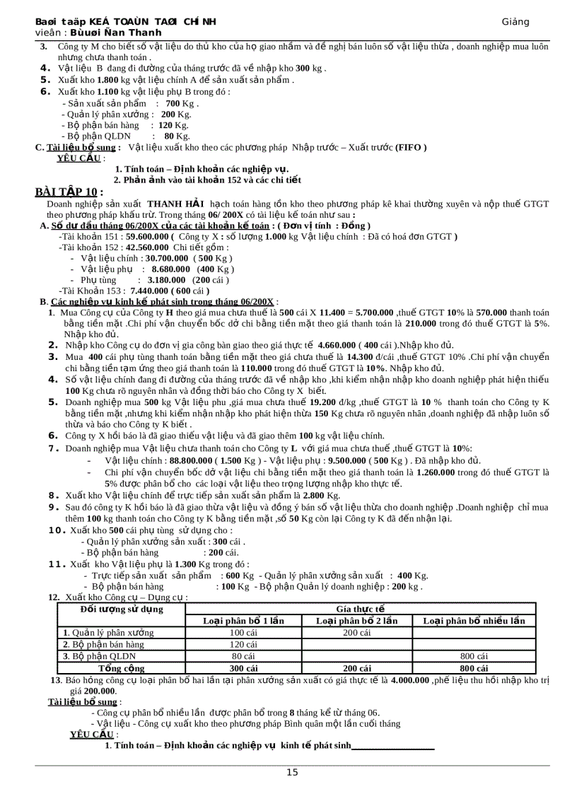 image for page Bài tập kế toán tài chính 2