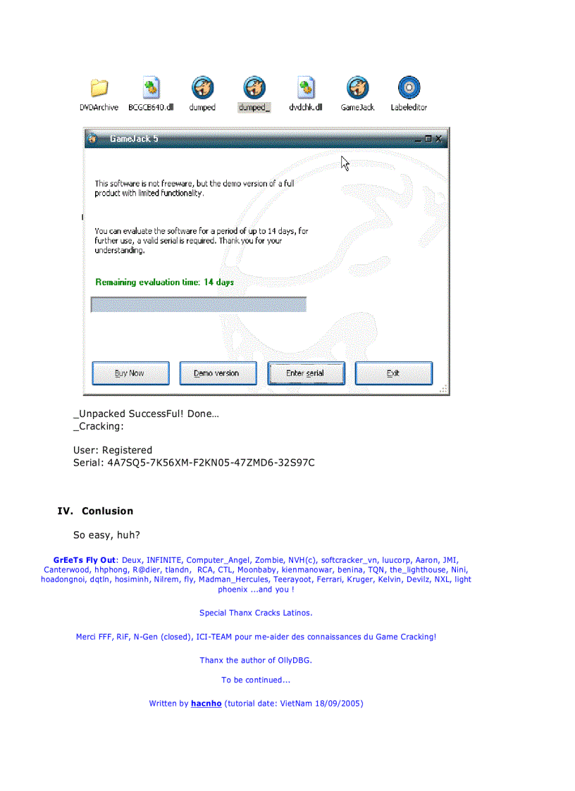 image for page Armadillo 4 xx Code Splicing Import Elimination