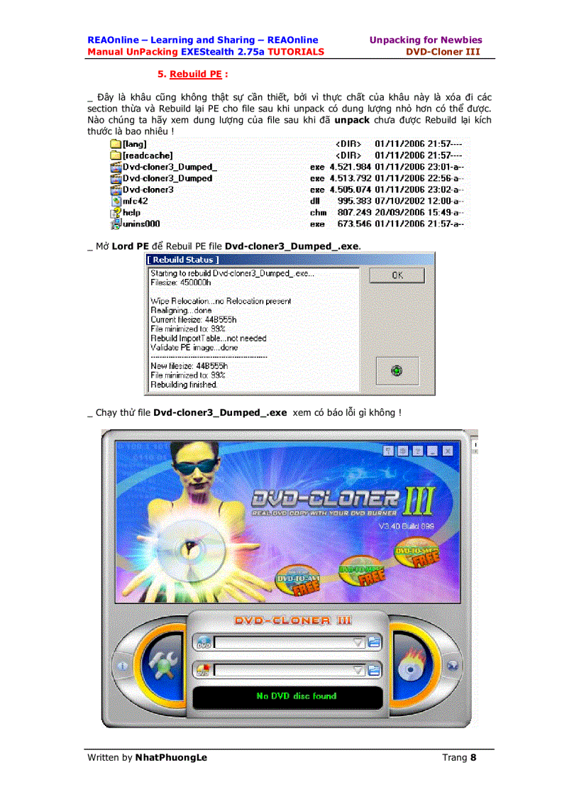 image for page Manual Unpacking EXEStealth 2 75a