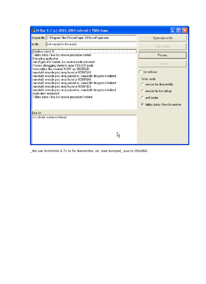 image for page Armadillo 4 xx Import Elimination Nanomites Complete tut