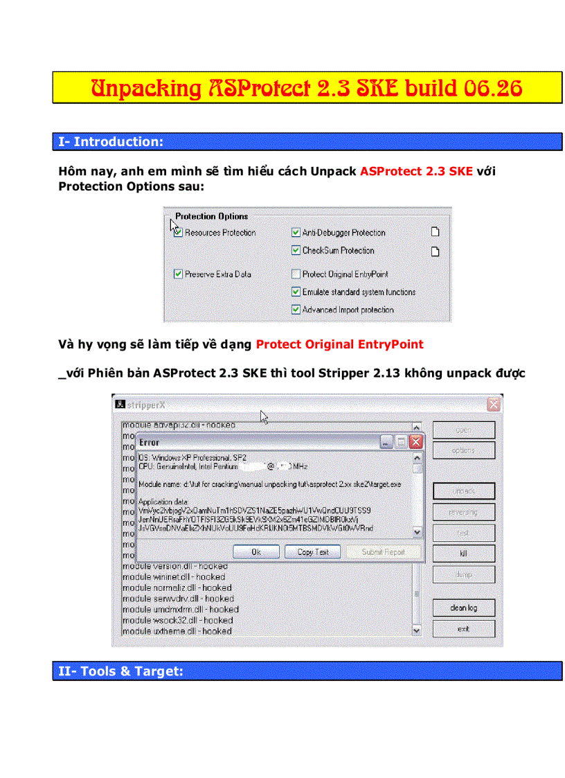 image for page Unpacking ASProtect 2 3 SKE build 06 26