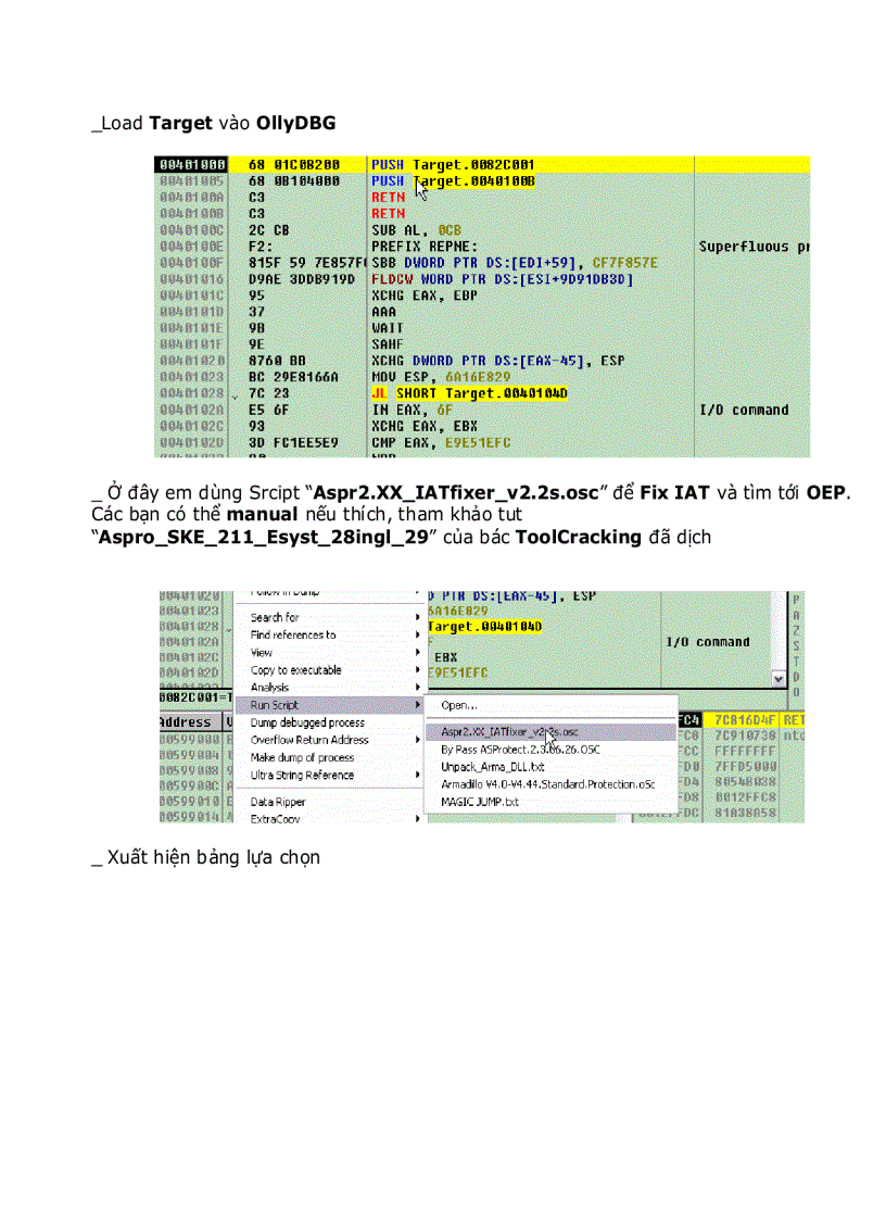 image for page Unpacking ASProtect 2 3 SKE build 06 26