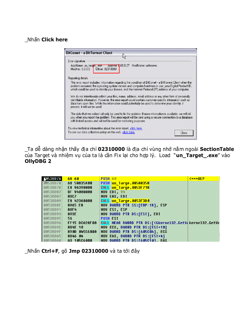 image for page Unpacking ASProtect 2 3 SKE build 06 26