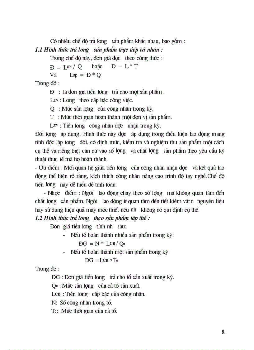 image for page Hoàn thiện các hình thức trả lương tại công ty cầu I Thăng Long