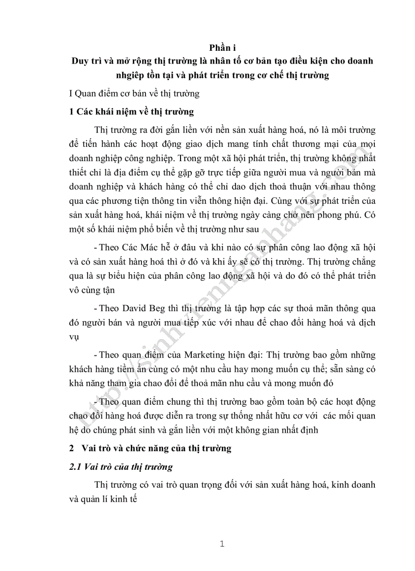 image for page Duy trì và mở rộng thị trường
