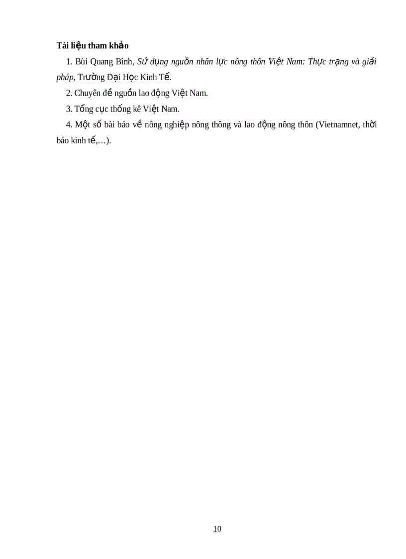 image for page Thực trạng nguồn lao động ở nông thôn