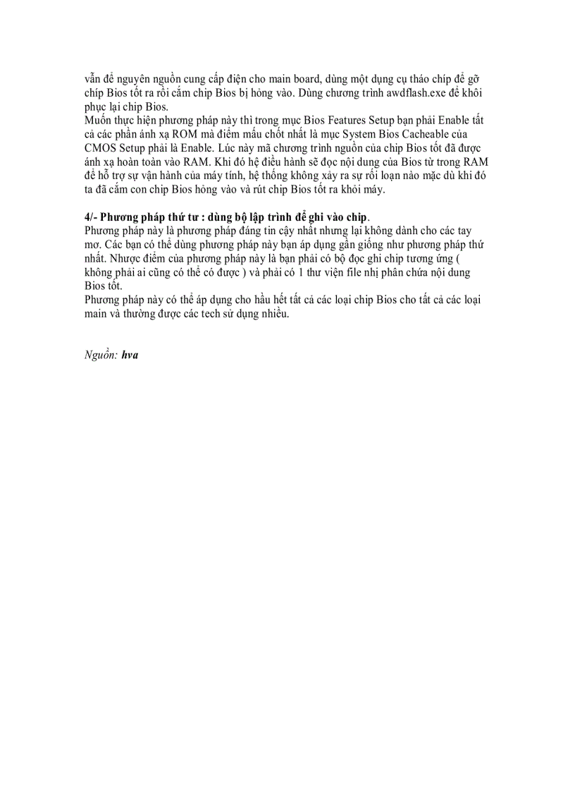 image for page Xử lý sau khi nâng cấp BIOS thất bại