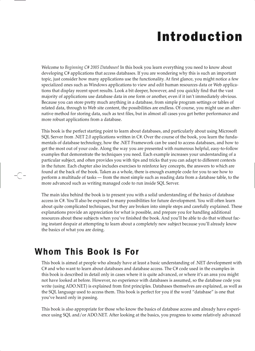 image for page Beginning C 2005 Databases