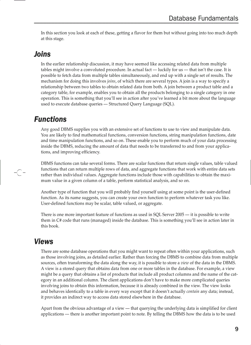 image for page Beginning C 2005 Databases