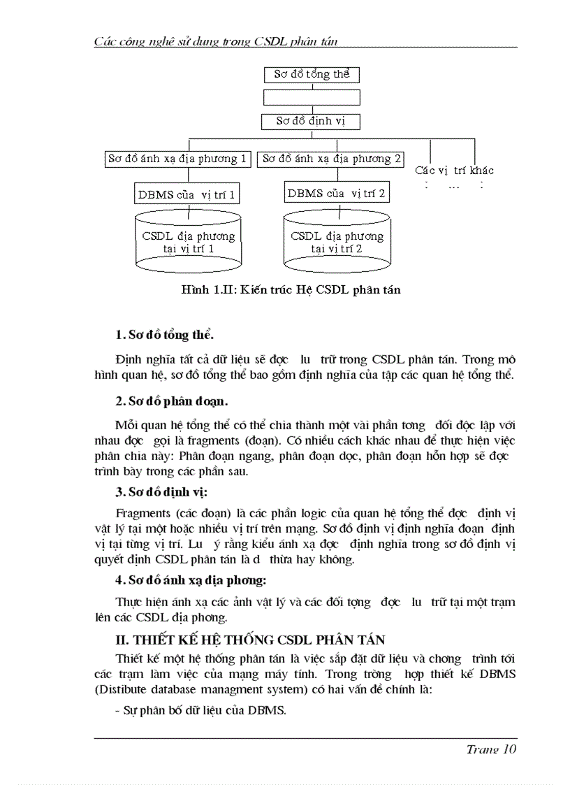 image for page Các công nghệ sử dụng trong CSDL phân tán và Oracle
