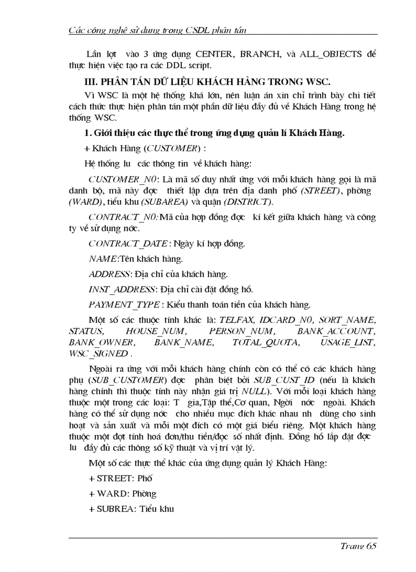 image for page Các công nghệ sử dụng trong CSDL phân tán và Oracle