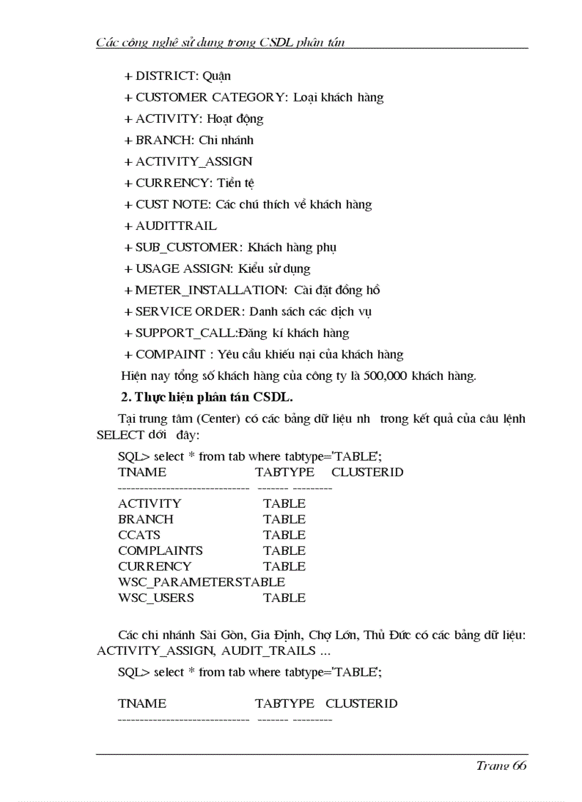 image for page Các công nghệ sử dụng trong CSDL phân tán và Oracle