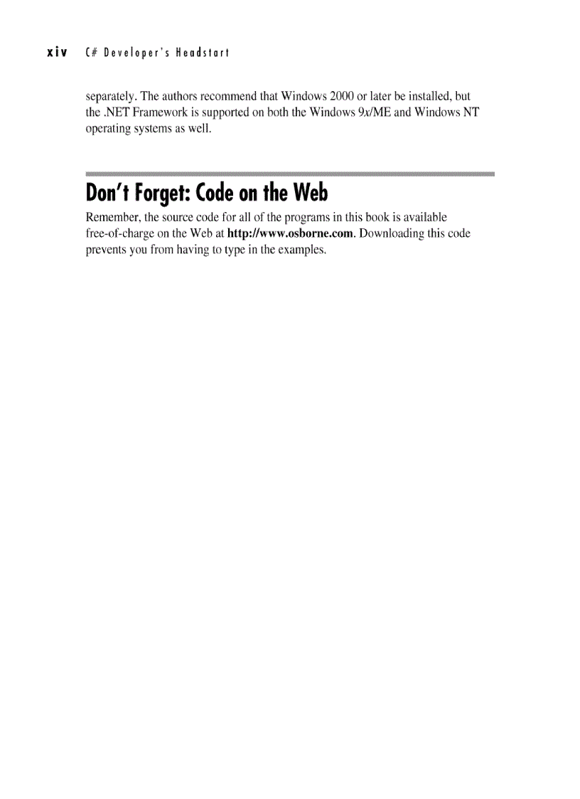 image for page C Developer s Headstart