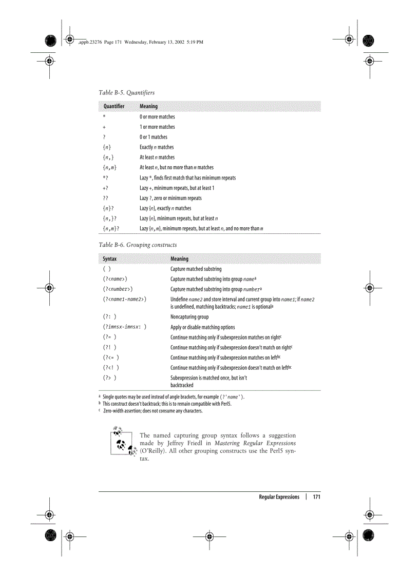 image for page Regular Expressions