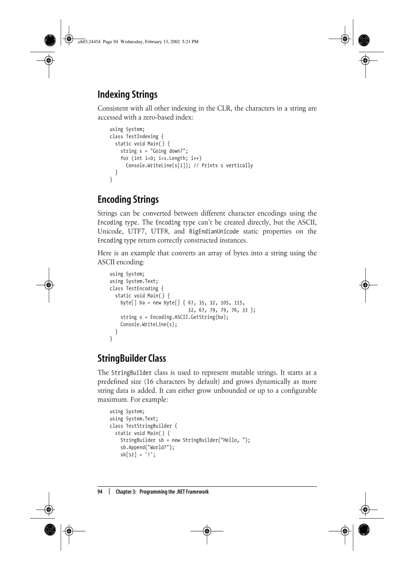 image for page Programming the NET Framework