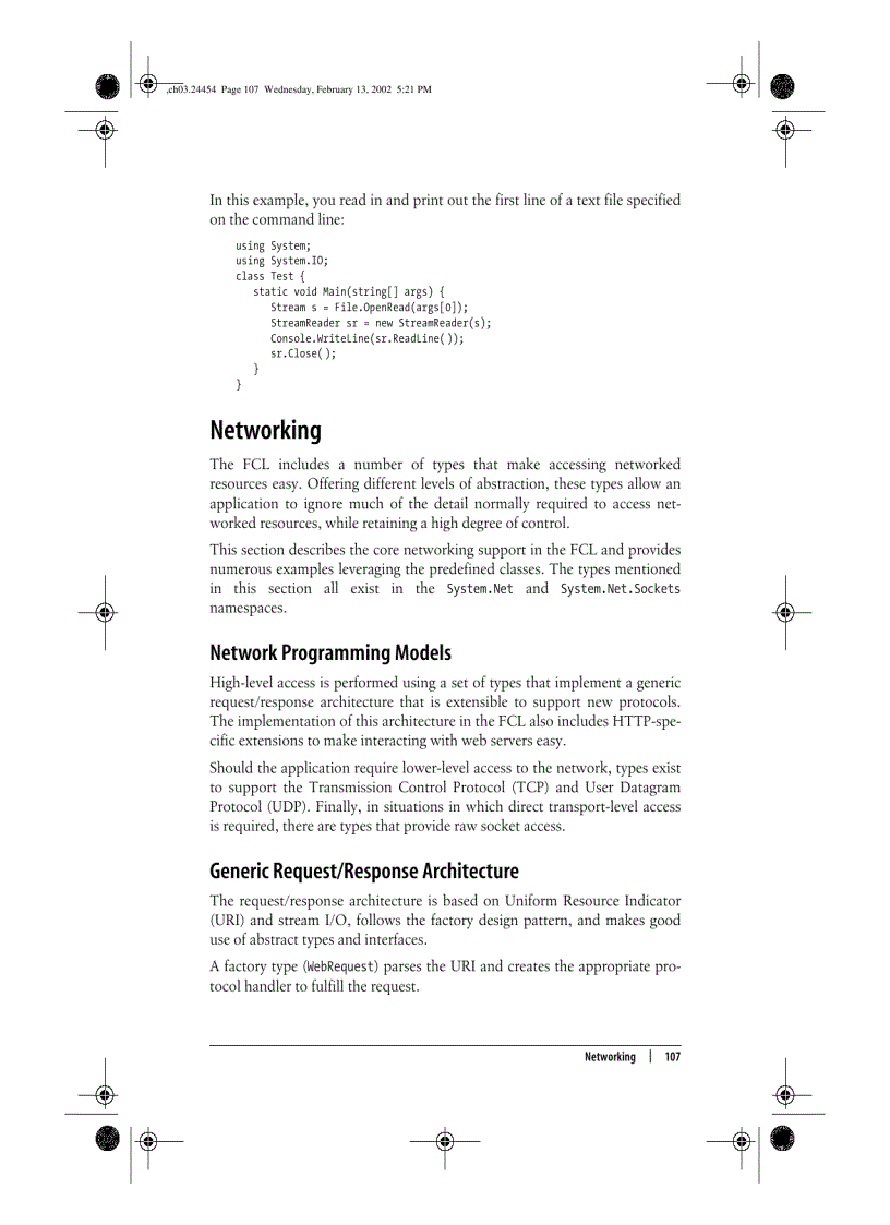 image for page Programming the NET Framework