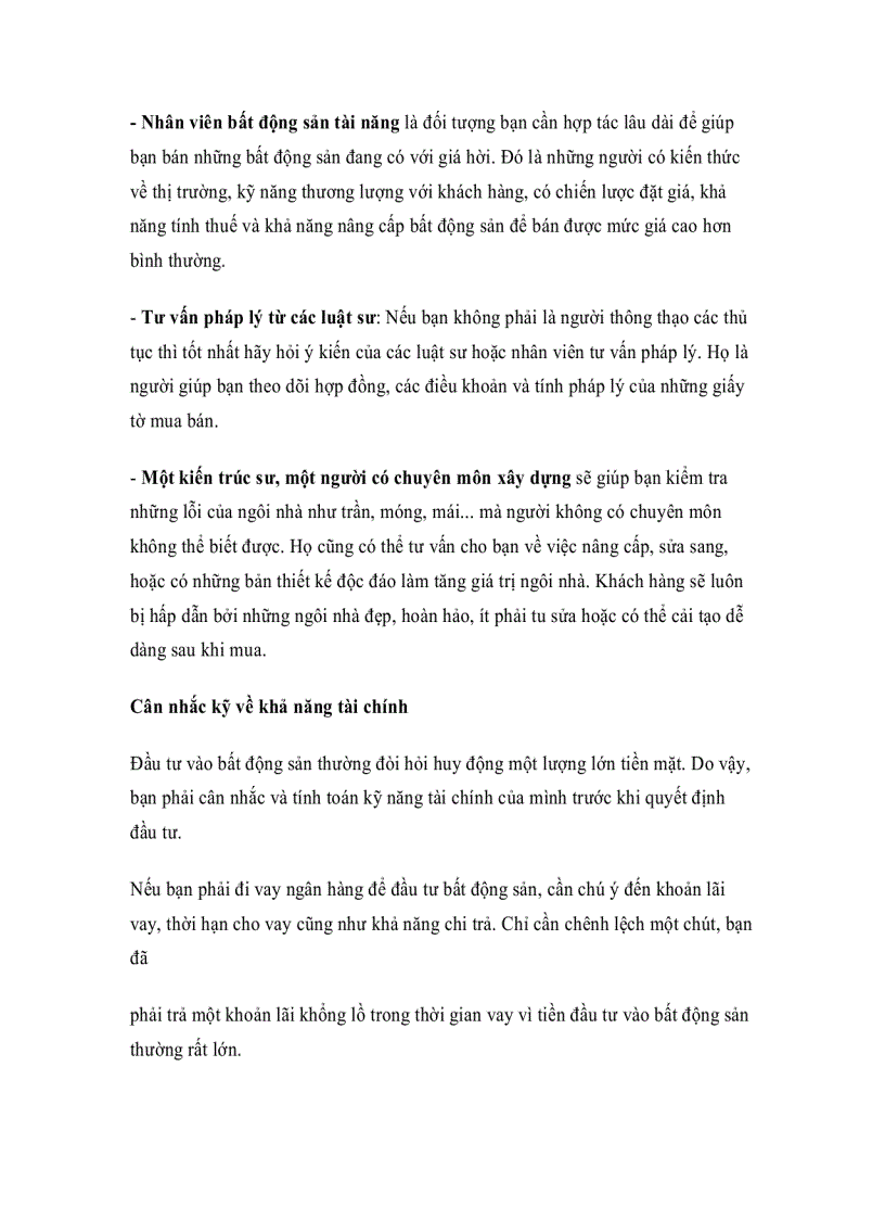 image for page Những lời khuyên đầu tư bất động sản thành công