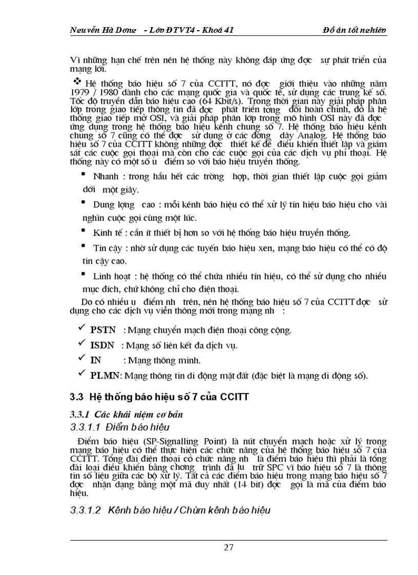 image for page Tổng quan về báo hiệu ccs7