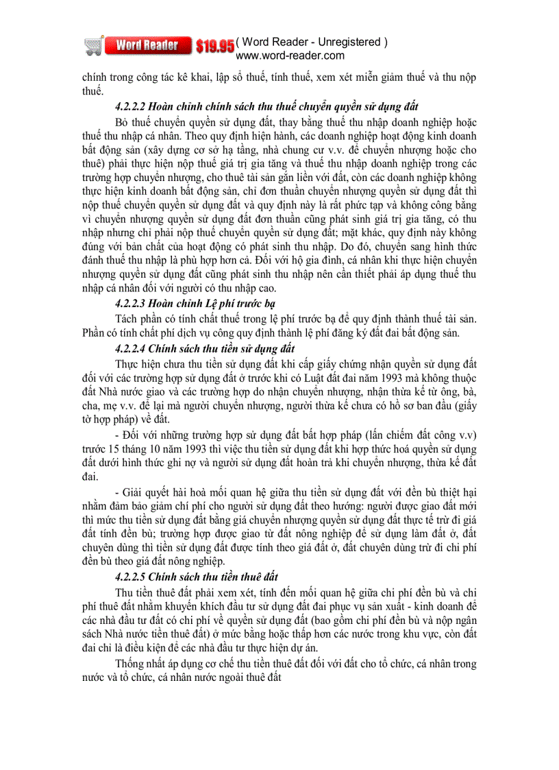 image for page Một số vấn đề về chính sách kinh tế tài chính đất trong thị trường bất động sản