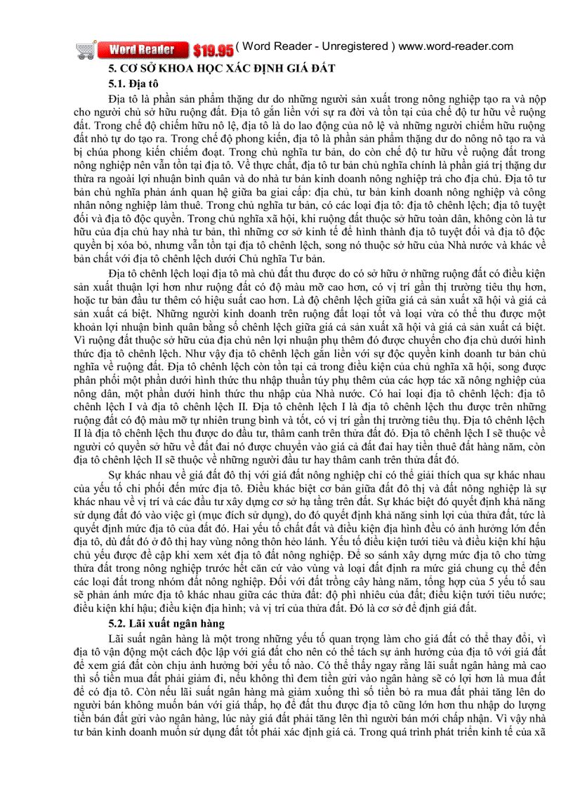 image for page Giáo trình định giá đất