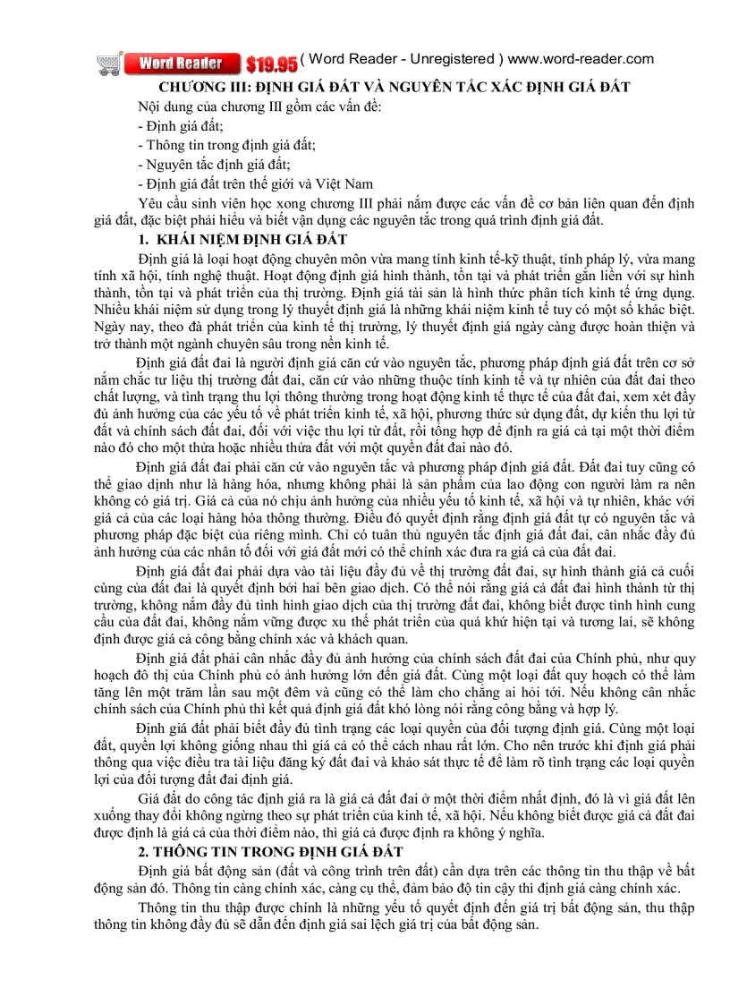 image for page Giáo trình định giá đất