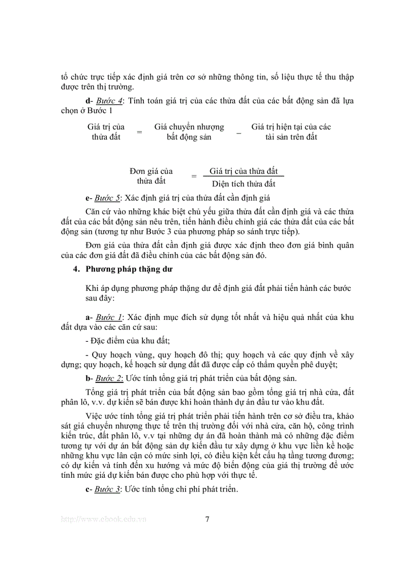 image for page Các phương pháp xác định giá đất
