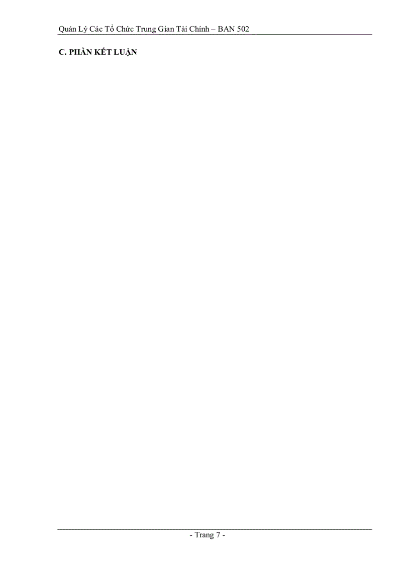 image for page Quản Lý Các Tổ Chức Trung Gian Tài Chính