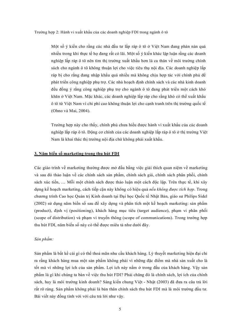 image for page Cách tiếp cận Marketing trong thu hút FDI