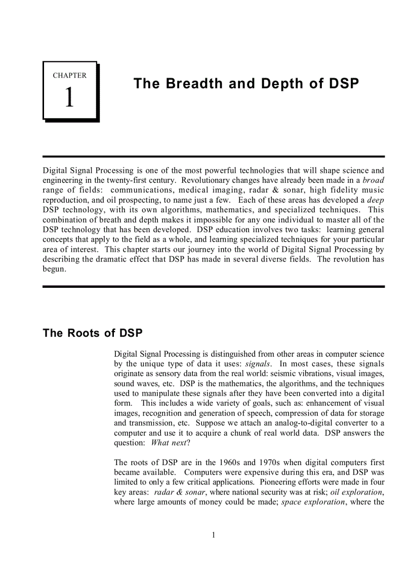 image for page The Breadth and Depth of DSP