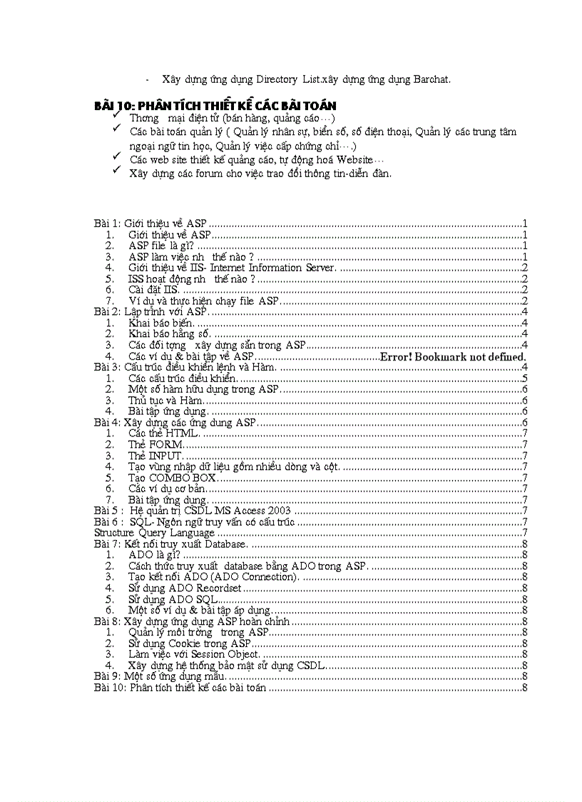 image for page Giáo trình ASP