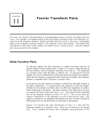 Fourier Transform Pairs
