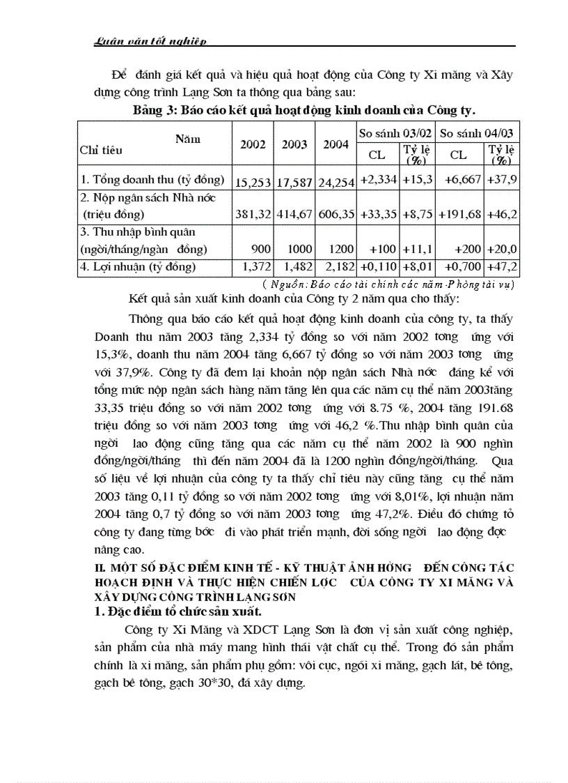 image for page Hoạch định chiến lược kinh doanh tại Công ty xi măng và xây dựng công trình Lạng Sơn