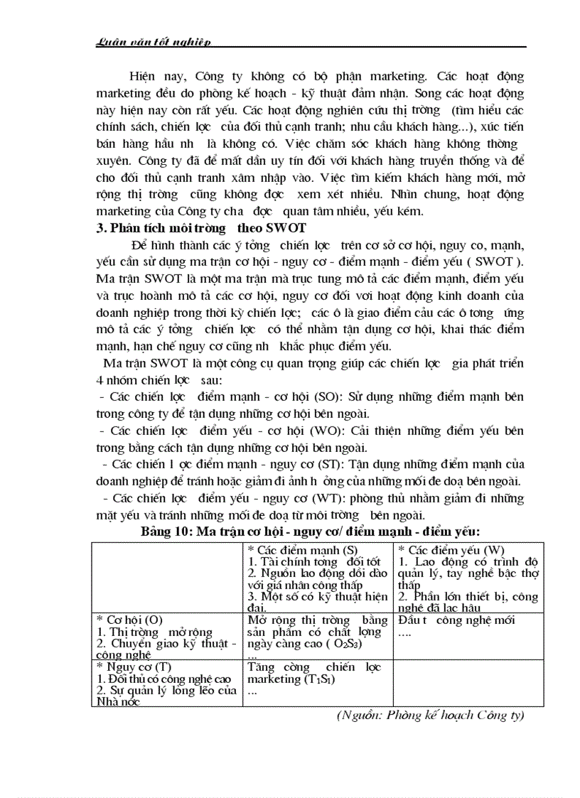image for page Hoạch định chiến lược kinh doanh tại Công ty xi măng và xây dựng công trình Lạng Sơn