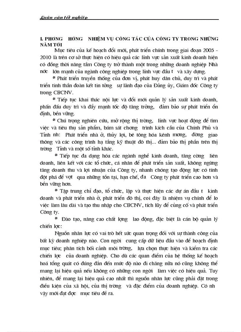 image for page Hoạch định chiến lược kinh doanh tại Công ty xi măng và xây dựng công trình Lạng Sơn