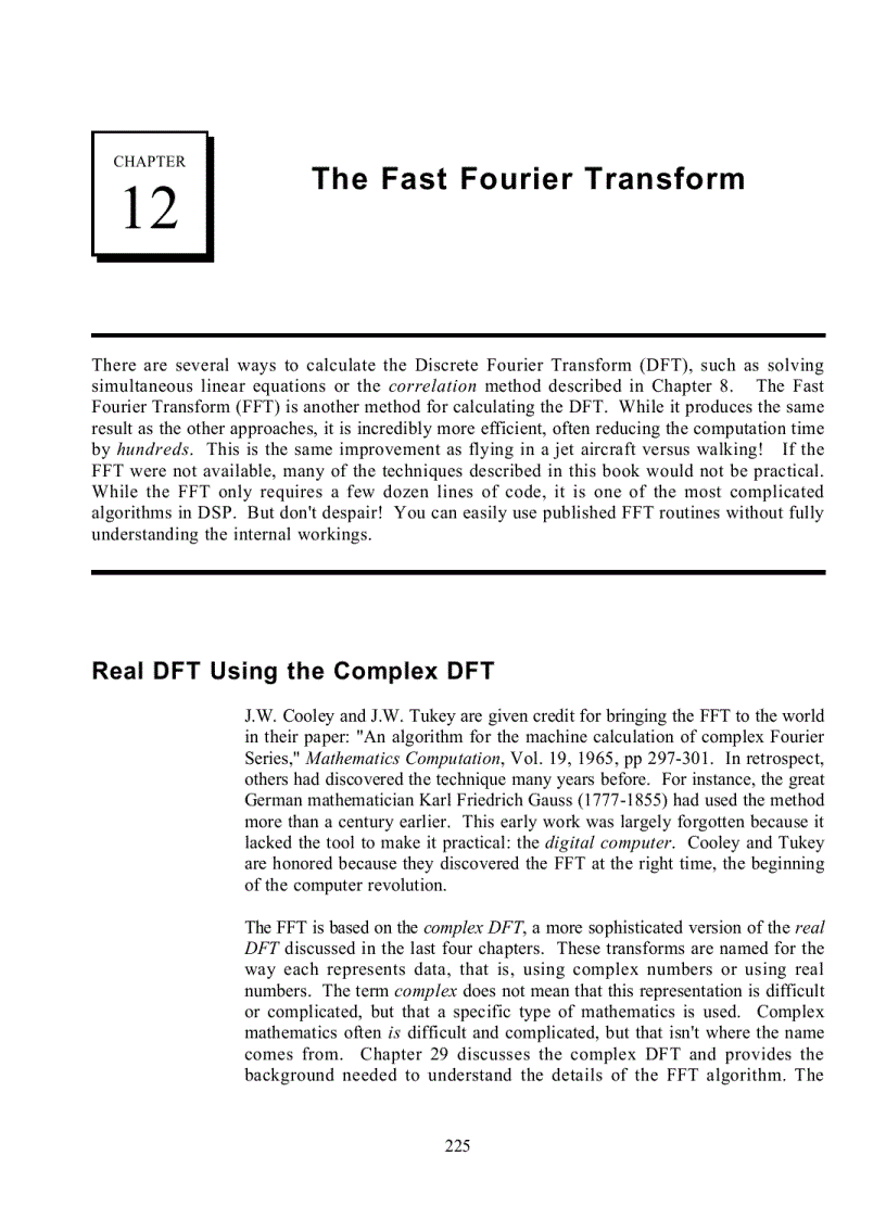 The Fast Fourier Transform
