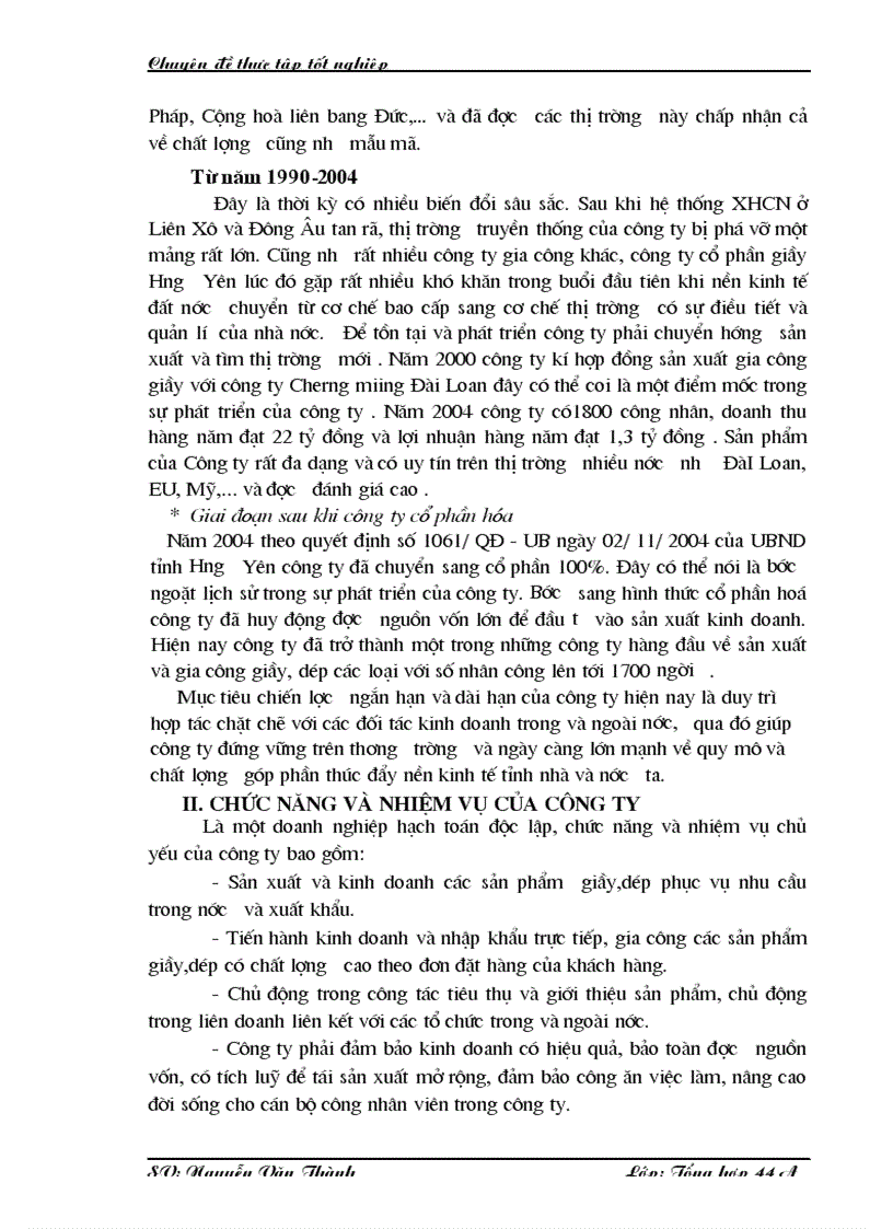 image for page Một số giải pháp nhằm nâng cao hiệu quả kinh doanh ở Công ty cổ phần giầy Hưng Yên