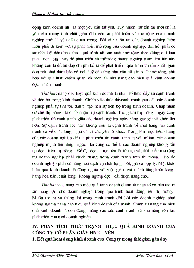 image for page Một số giải pháp nhằm nâng cao hiệu quả kinh doanh ở Công ty cổ phần giầy Hưng Yên