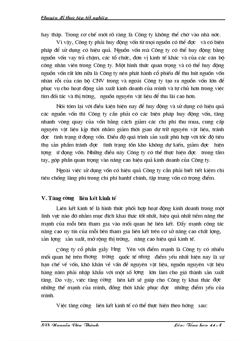 image for page Một số giải pháp nhằm nâng cao hiệu quả kinh doanh ở Công ty cổ phần giầy Hưng Yên