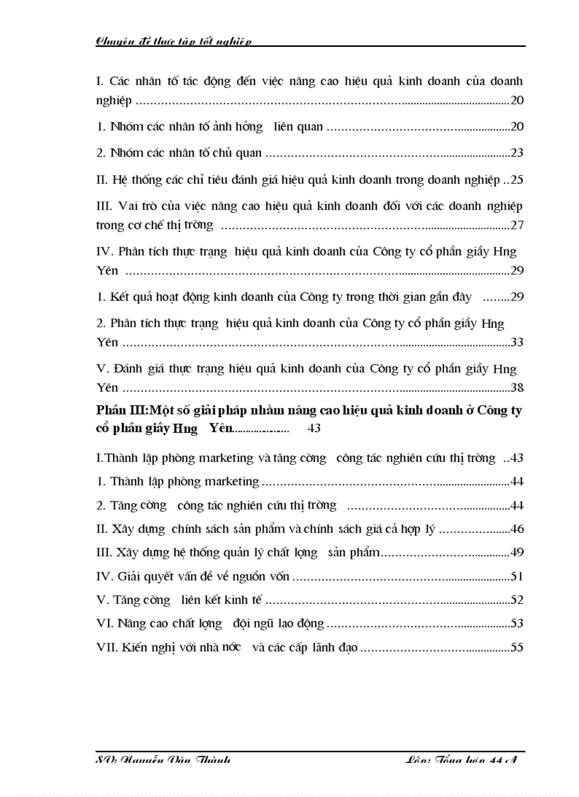 image for page Một số giải pháp nhằm nâng cao hiệu quả kinh doanh ở Công ty cổ phần giầy Hưng Yên