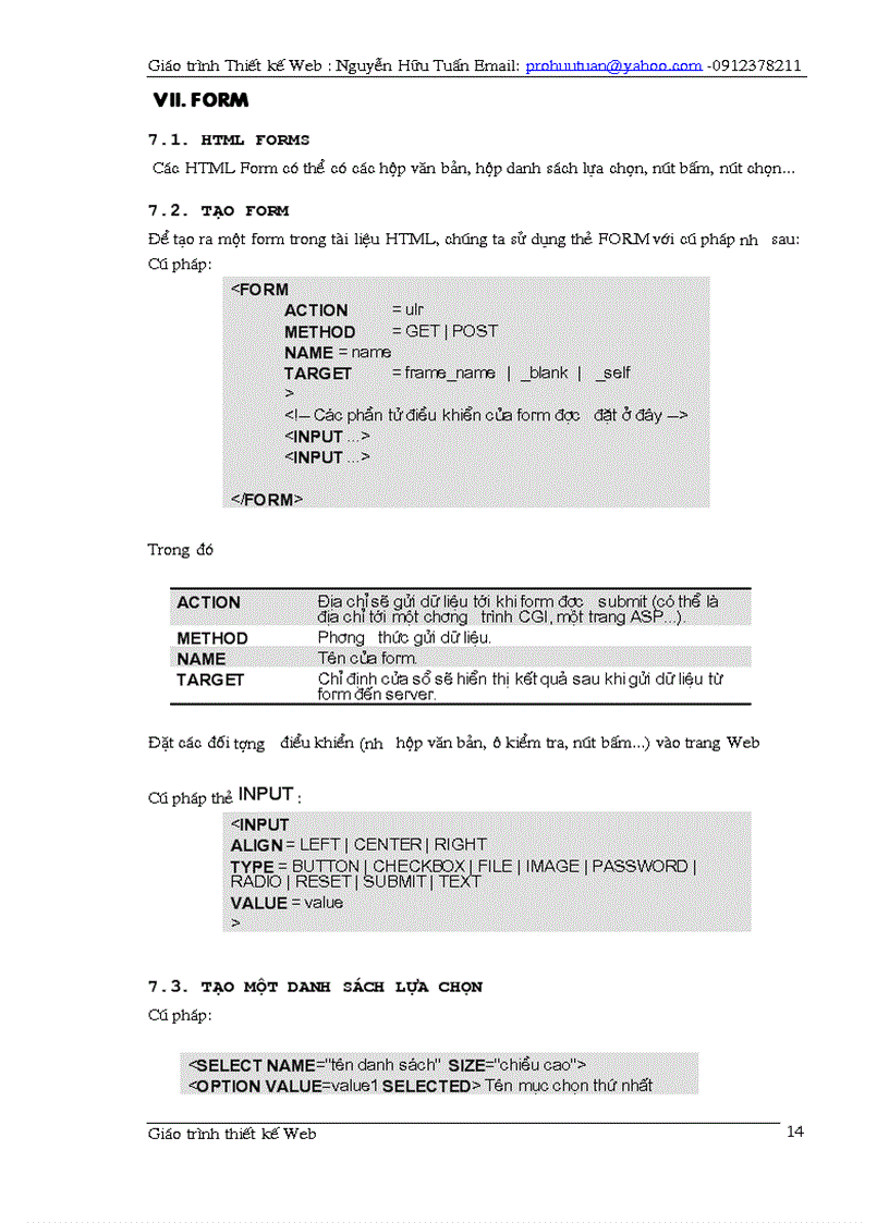 image for page Giáo trình thiết kế web 1