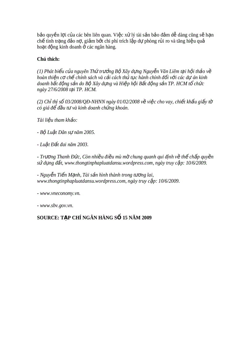 image for page Những rủi ro từ việc nhận thế chấp bất động sản và giải pháp phòng ngừa trong hệ thống ngân hàng việt nam