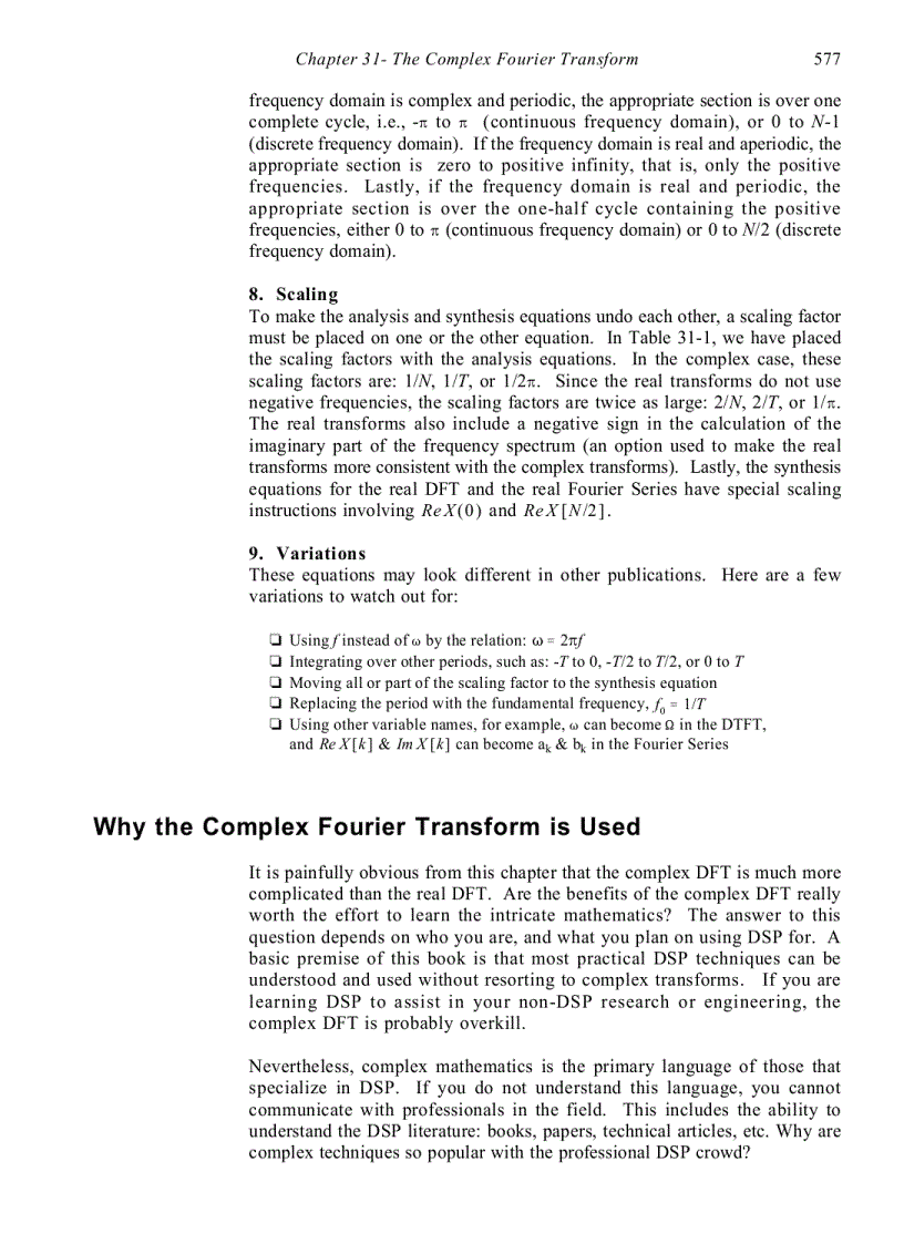 image for page The Complex Fourier Transform