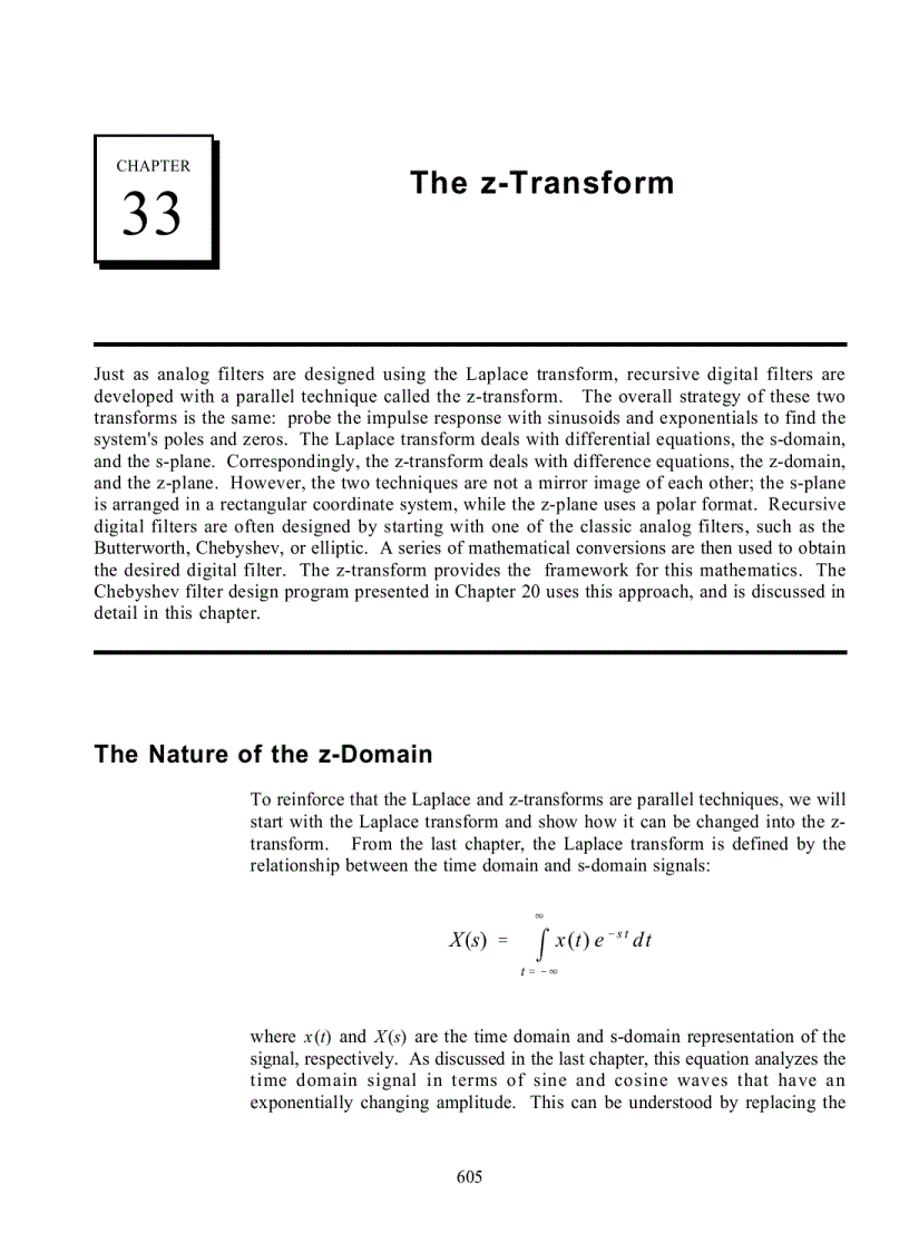The z Transform